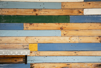 Background and texture of old wooden wall