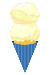 アイスクリーム：バニラ