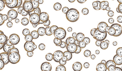 Background made from antique bronze watches