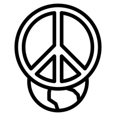 peace line icon