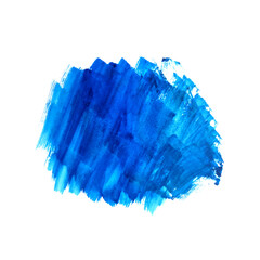 Modern blue brush stroke watercolor design background