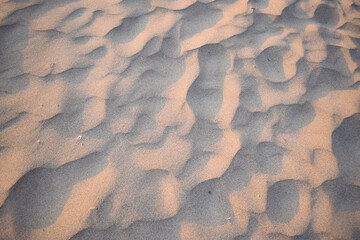 Sand dunes created by the wind. Lay flat