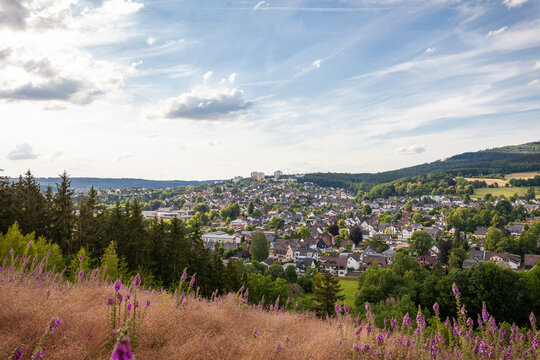 Blick auf Kreuztal im Siegerland
