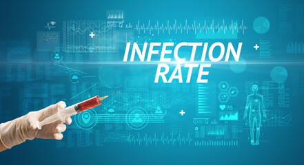 Syringe needle with virus vaccine