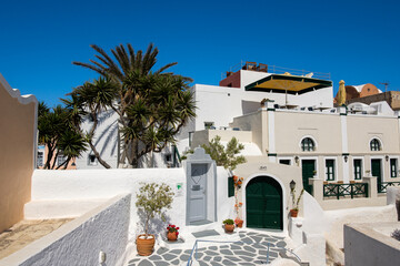 Beautiful Oia town on Santorini island, Greece