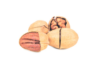 Several inshell pecans