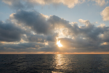 Obraz premium Beautiful Santorini island at sunset, Greece