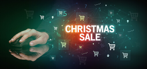 male hand holding wireless peripheral