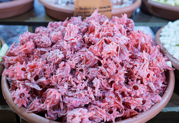 Dried hibiscus flowers