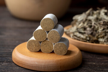 Background of moxibustion and Chinese herbal medicine