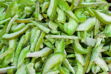 Bowl with dried grapefruit