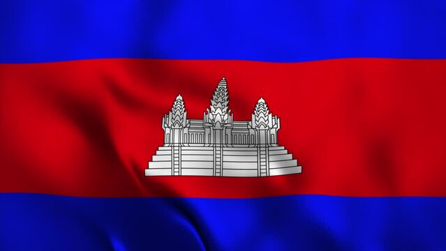 animation video flag independen day of cambodia