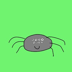 crab spider cartoon
