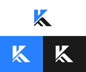 kf Letter Monogram Logo