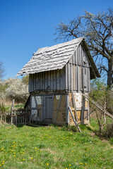 Rustic medieval hut