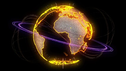 3D Rendering of Cyber Earth