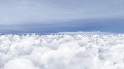 3D Rendering of Flying Over Clouds