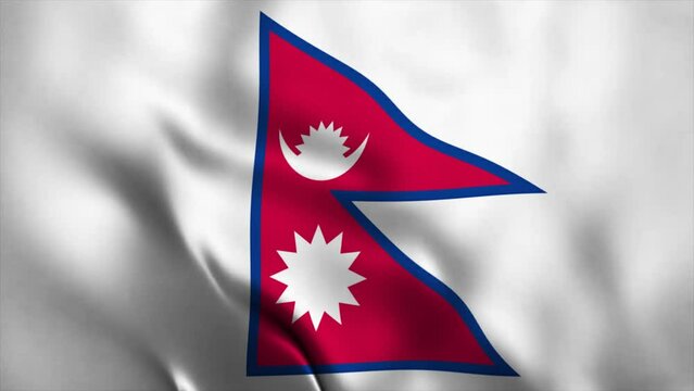 animation video flag independen day of  nepal