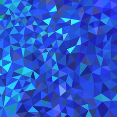 Obraz premium abstract vector geometric chaotic triangle background - blue