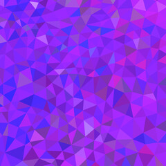 abstract vector geometric chaotic triangle background - purple and violet