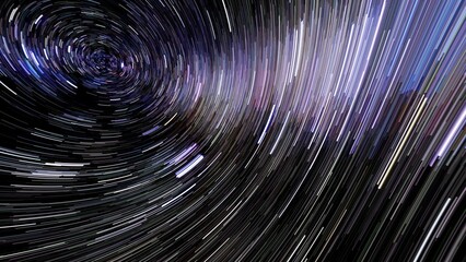 3D Rendering of Star Trails.