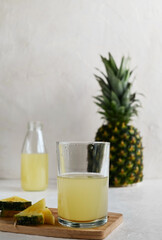 Tepache is a fermented drink made from pineapples, sugar and spices. This is a Mexican probiotic alcoholic drink with a fizzy, sweet and sour taste.