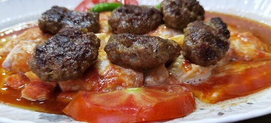Turkey Eskisehir's famous meatballs Balaban meatballs, a delicious way of preparation
