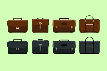 briefcase design vector flat illustration