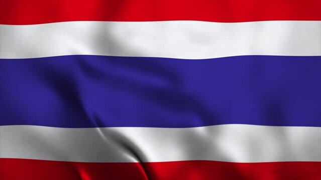 animation video flag independen day of  thailand