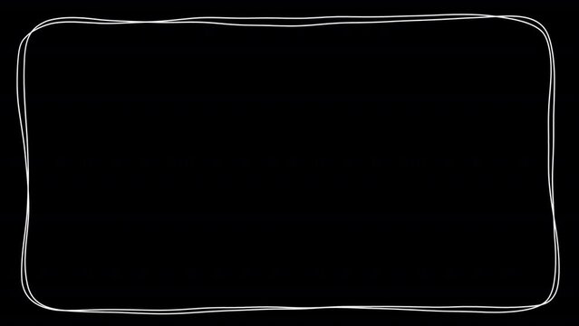 揺れる2本の枠線（白）