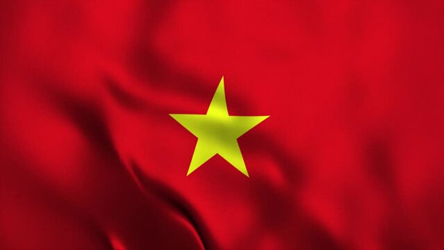 animation video flag independen day of vietnam