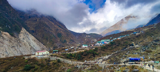 View from the top of the mountains