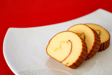 赤背景　伊達巻