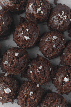 Scoops Of Double Chocolate Chip Cookie Dough With Sea Salt, Edible Cookie Dough, Raw Cookie