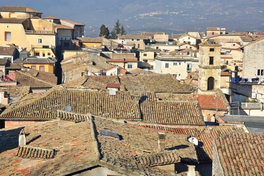 Beautiful view of the Alatri village in the Lazio region in Italy