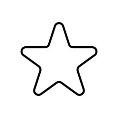 Star outline icon trendy