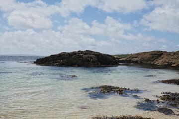 travel life in Ireland, ocean and sky. Street and animals. Green and blue. Water. Mountains. Clouds.
