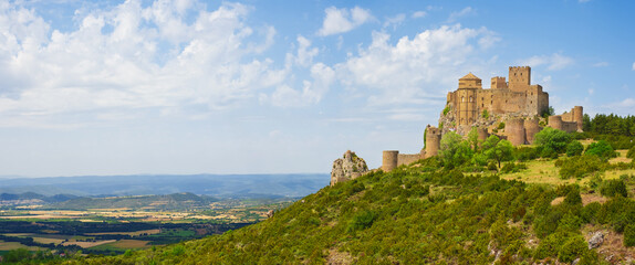 Romanesque Castle of Loarre in the province of Huesca, Spain