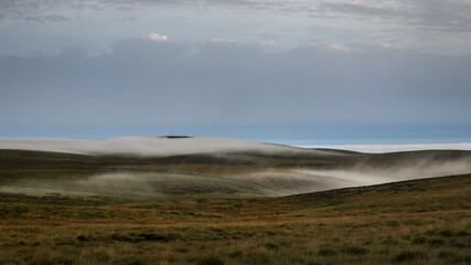 fog in the mountains