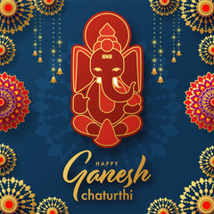 Happy Ganesh Chaturthi greetings festival