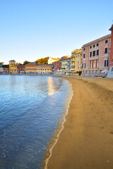 The bay of silence in all its grandeur, lights and colors reflections for a dream atmosphere