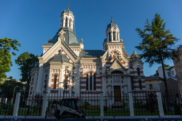 Fototapeta na wymiar Amzei Church in Bucharest downtown
