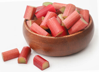 Fresh rhubarb