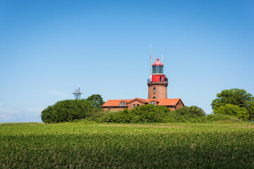 Fototapeta na wymiar The Lighthouse of the holiday destination Bastorf, Baltic Sea - Mecklenburg Western Pomerania, Germany
