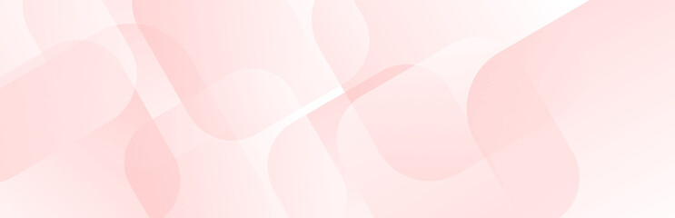 Calm abstract background. Tender pink  banner with subtle geometrical forms. Template illustration for website, mailing or print.