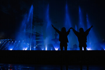 The grand fountain in Bucharest Romania
