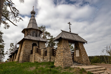 Chapel in the name of Sergius and Herman of Valaam and all the saints who shone on Valaam. The tea house.