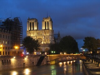 Fototapeta na wymiar Cathédrale Notre-Dame de Paris.