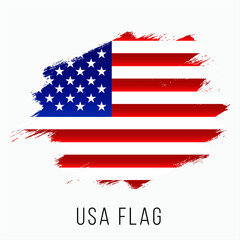 United States of America Vector Flag. United States of America Flag for Independence Day. Grunge United States of America Flag. Armenia Flag with Grunge Texture. Vector Template.