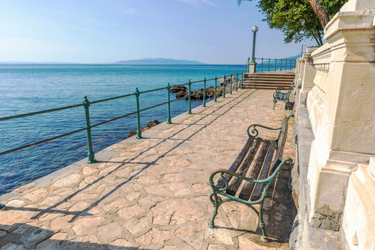 The Lungomare, also called the Emperor Franz Joseph Promenade, is a famous, the beautiful walkway in Opatija, Croatia